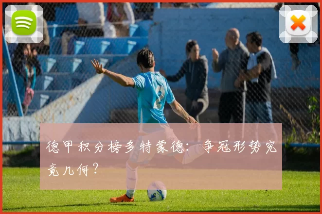 德甲积分榜多特蒙德：争冠形势究竟几何？